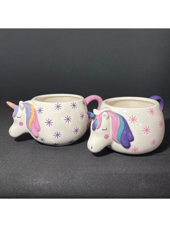 Unbranded Other - Unicorn Ceramic 3D Mug Coffee Tea Cocoa Chocolate Whimsical Planter 18 oz Mug